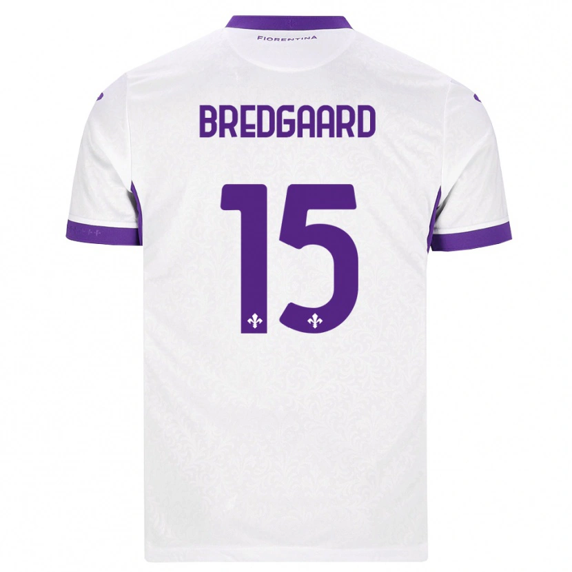Danxen Dames Sofie Bredgaard #15 Wit Paars Uitshirt Uittenue 2026/27 T-Shirt
