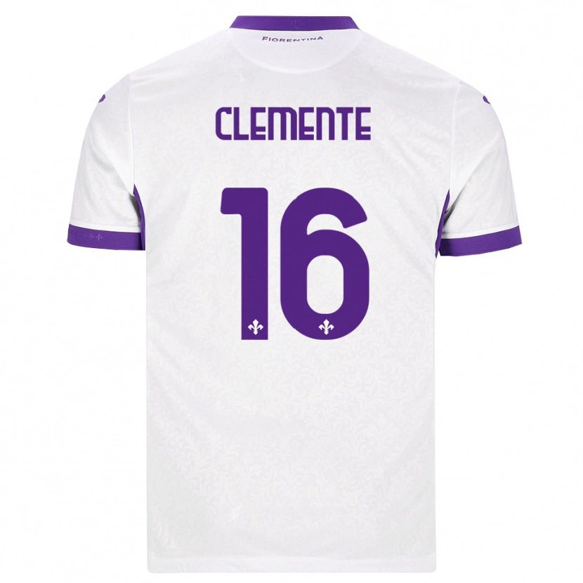 Danxen Dames Raffaele Clemente #16 Wit Paars Uitshirt Uittenue 2026/27 T-Shirt