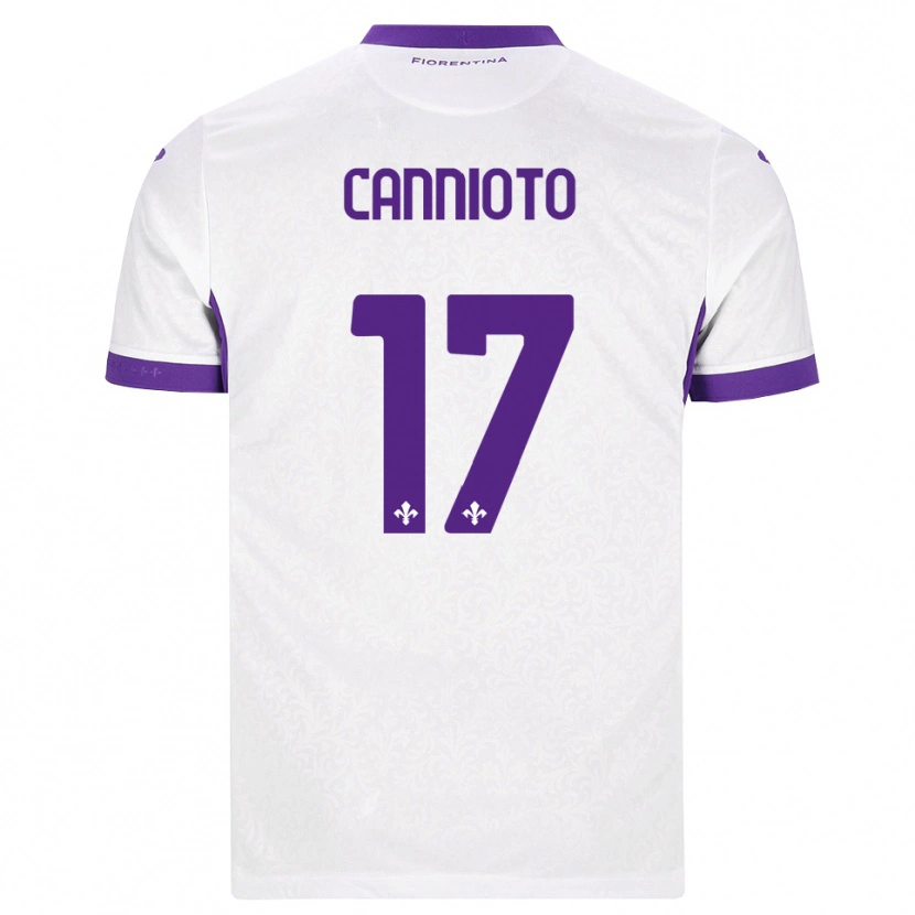 Danxen Dames Andrea Cannioto #17 Wit Paars Uitshirt Uittenue 2026/27 T-Shirt