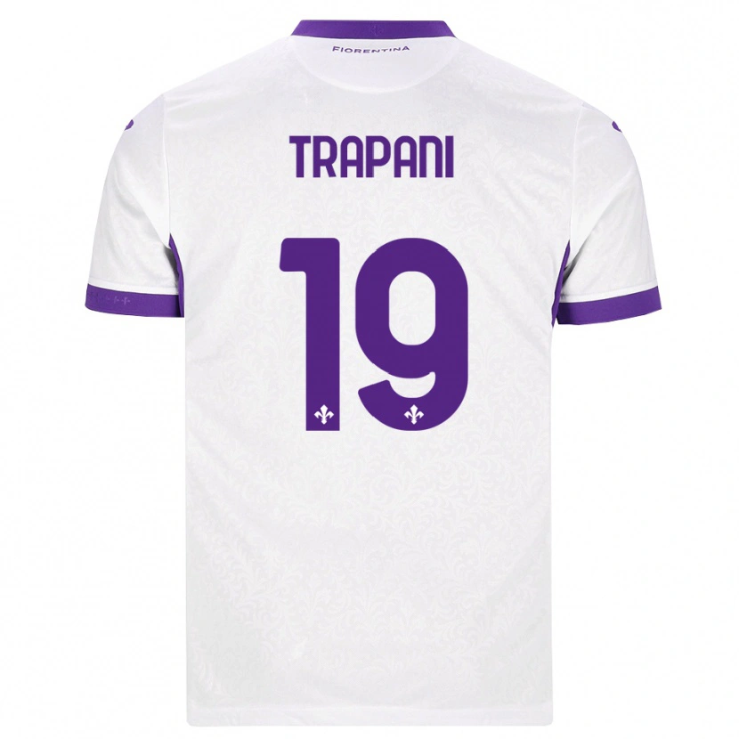 Danxen Dames Niccolò Trapani #19 Wit Paars Uitshirt Uittenue 2026/27 T-Shirt