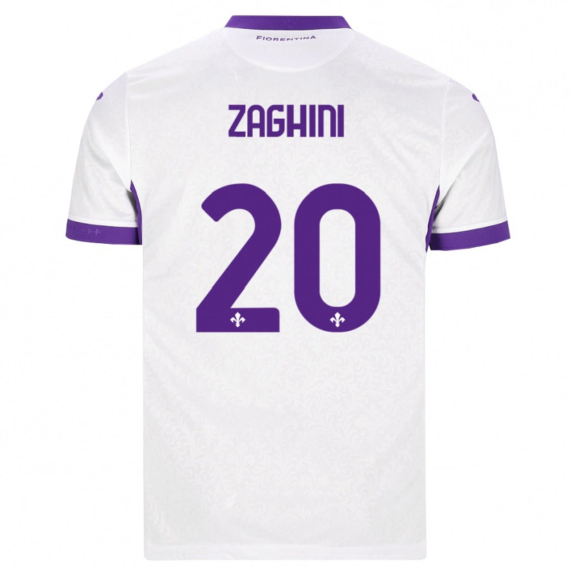 Danxen Dames Alice Zaghini #20 Wit Paars Uitshirt Uittenue 2026/27 T-Shirt