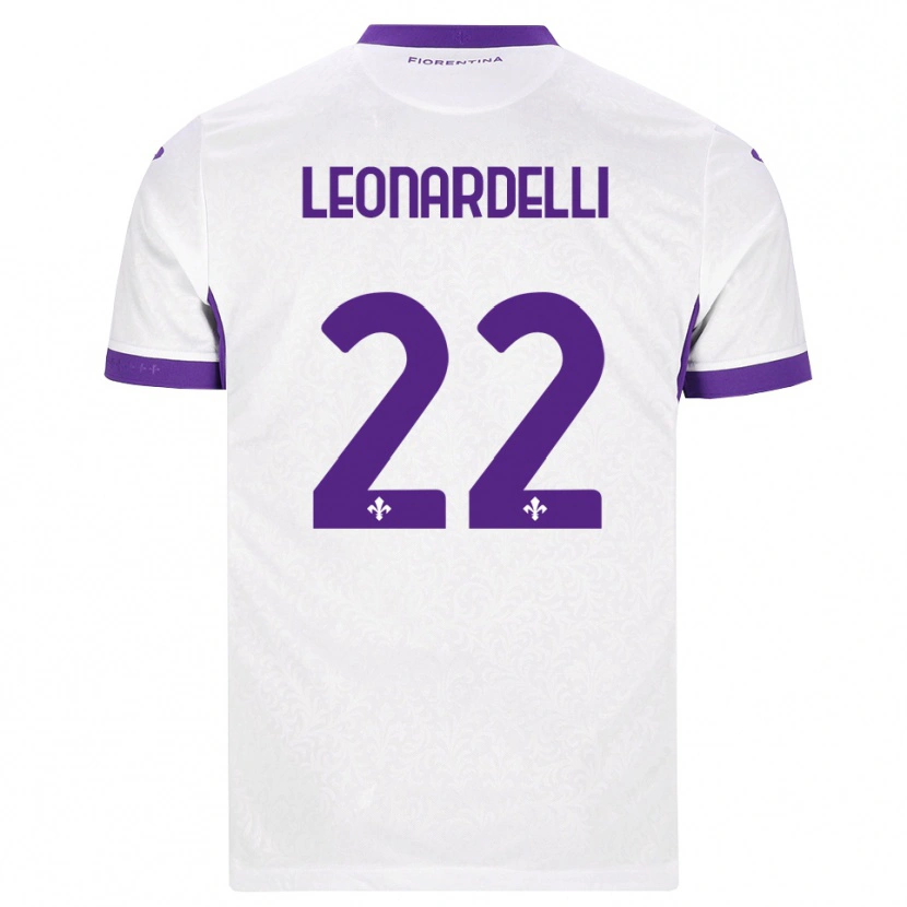 Danxen Dames Pietro Leonardelli #22 Wit Paars Uitshirt Uittenue 2026/27 T-Shirt