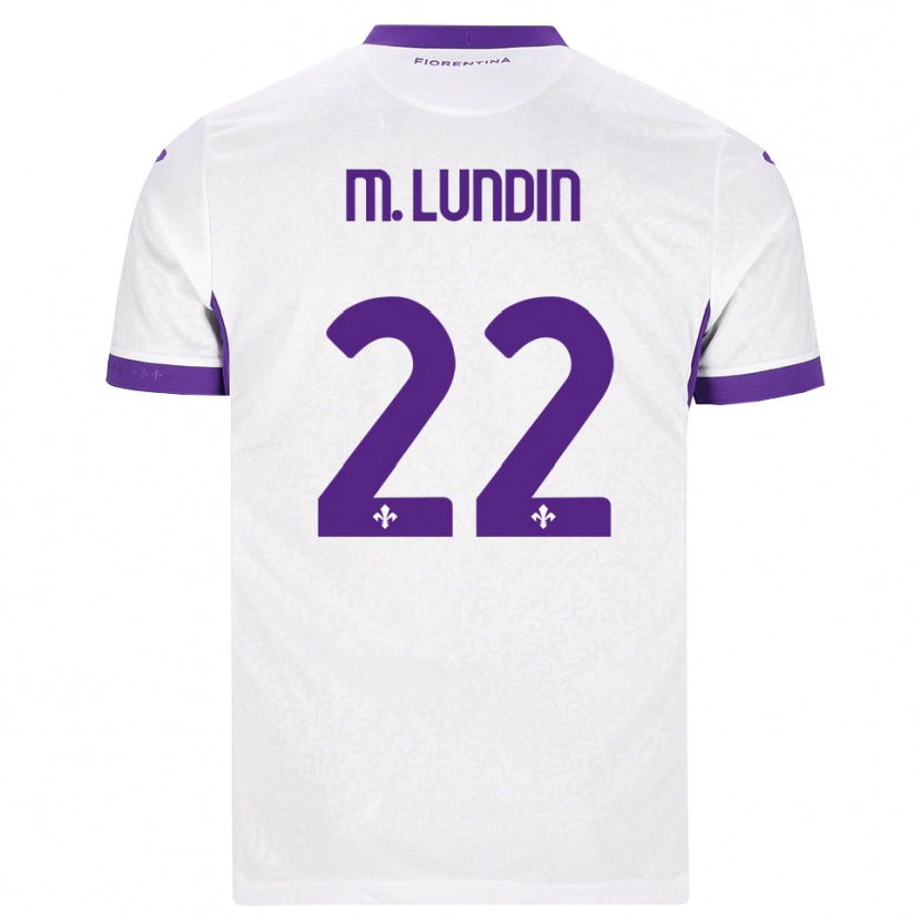 Danxen Dames Karin Maria Lundin #22 Wit Paars Uitshirt Uittenue 2026/27 T-Shirt