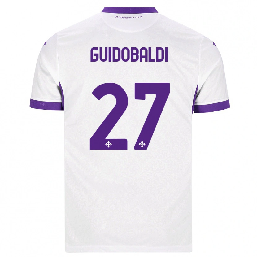 Danxen Dames Filippo Guidobaldi #27 Wit Paars Uitshirt Uittenue 2026/27 T-Shirt