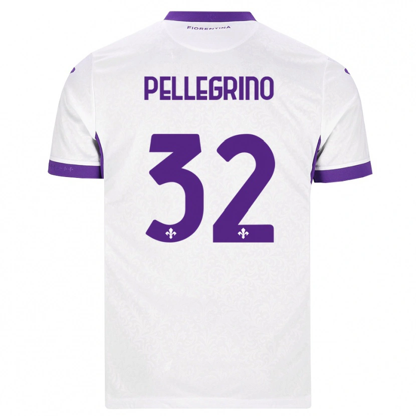 Danxen Dames Mateo Pellegrino #32 Wit Paars Uitshirt Uittenue 2026/27 T-Shirt