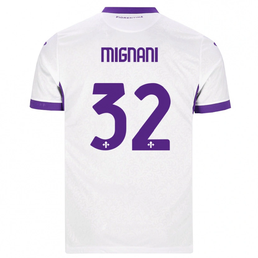 Danxen Dames Carlo Mignani #32 Wit Paars Uitshirt Uittenue 2026/27 T-Shirt