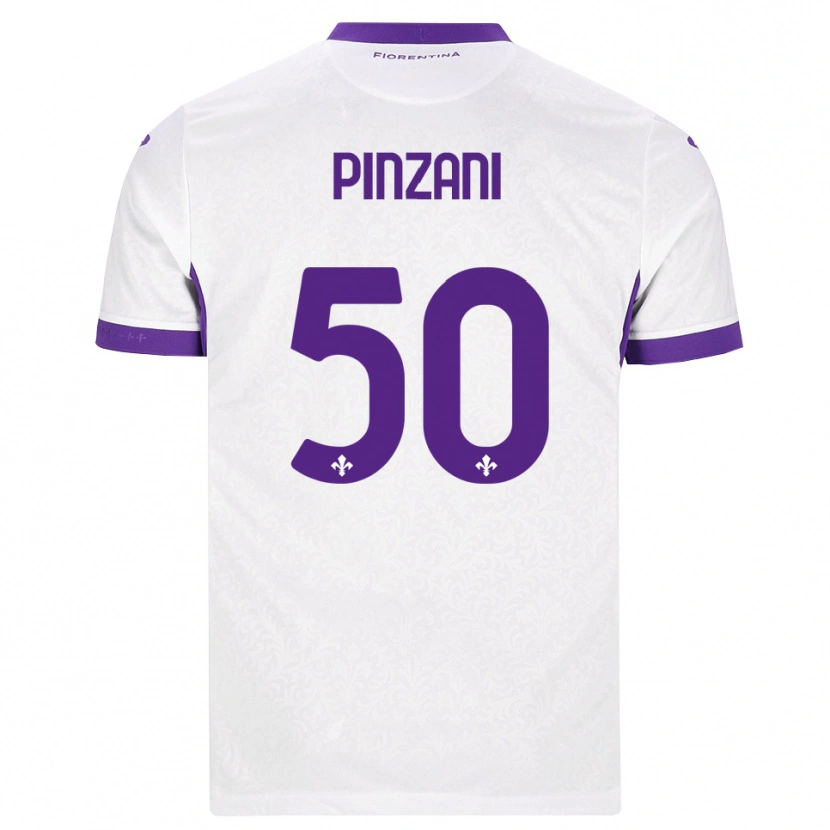 Danxen Dames Lorenzo Pinzani #50 Wit Paars Uitshirt Uittenue 2026/27 T-Shirt
