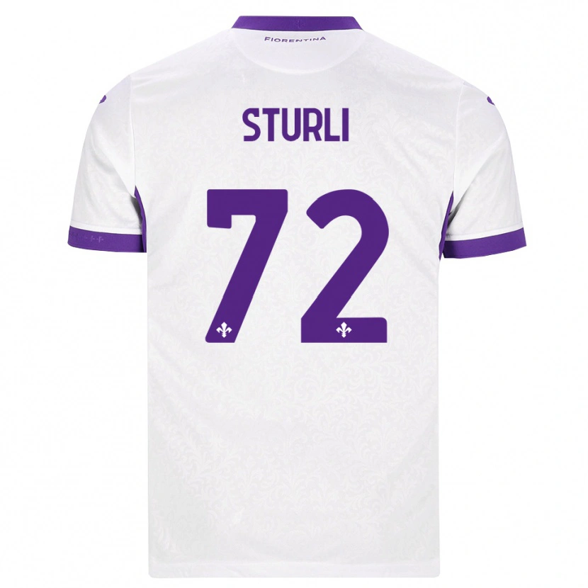 Danxen Dames Edoardo Sturli #72 Wit Paars Uitshirt Uittenue 2026/27 T-Shirt