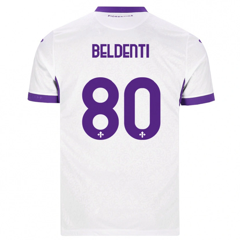 Danxen Dames Dennis Beldenti #80 Wit Paars Uitshirt Uittenue 2026/27 T-Shirt