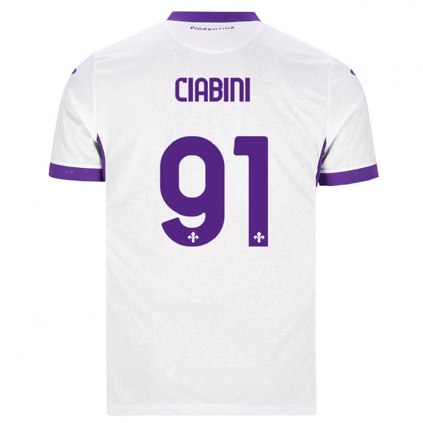 Danxen Dames Giulia Ciabini #91 Wit Paars Uitshirt Uittenue 2026/27 T-Shirt