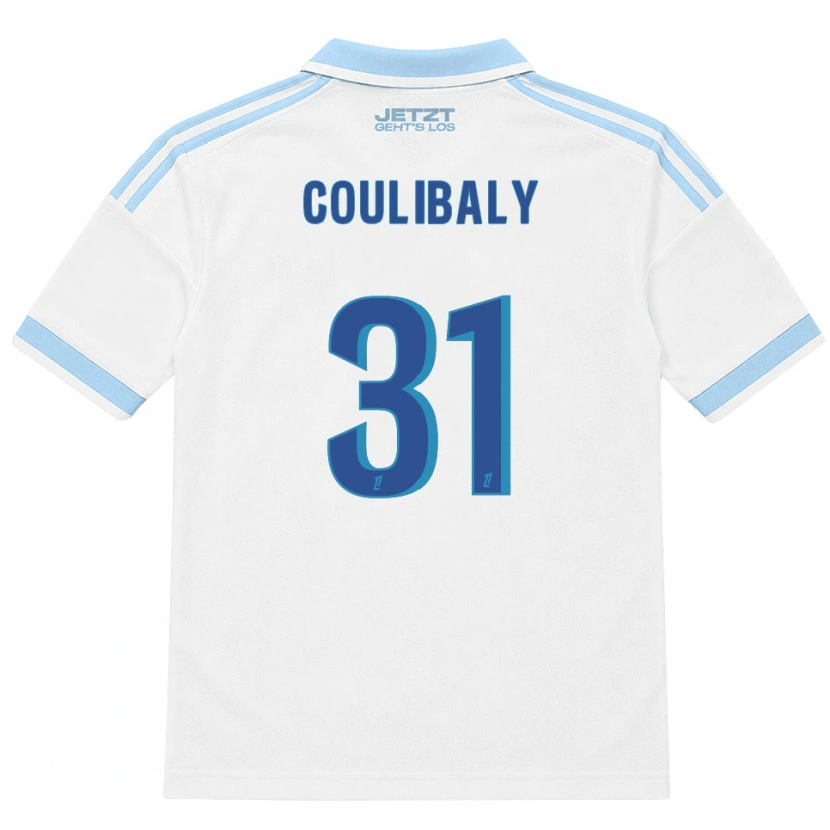 Danxen Dames Karim Coulibaly #31 Licht Hemelsblauw Wit Rood Uitshirt Uittenue 2026/27 T-Shirt