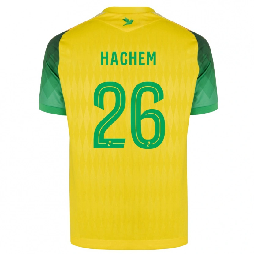 Danxen Dames Ryad Hachem #26 Geel Groen Rood Thuisshirt Thuistenue 2026/27 T-Shirt
