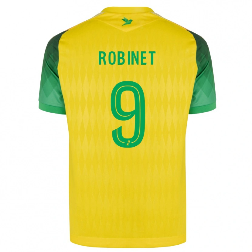 Danxen Dames Thomas Robinet #9 Geel Groen Rood Thuisshirt Thuistenue 2026/27 T-Shirt