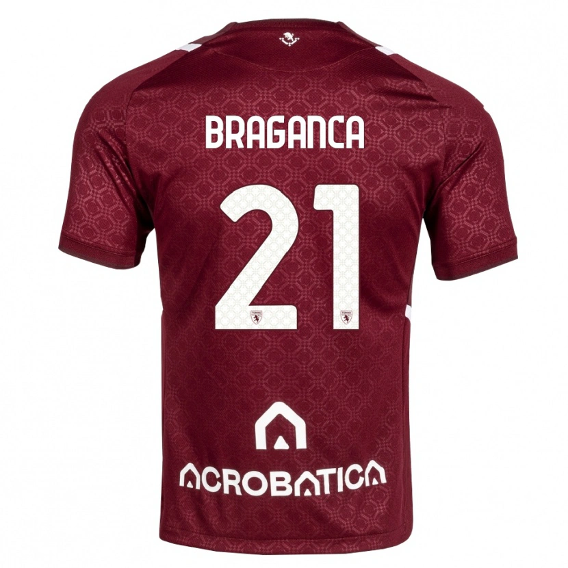Danxen Kinderen Daniel Bragança #21 Bordeauxrood Wit Thuisshirt Thuistenue 2026/27 T-Shirt