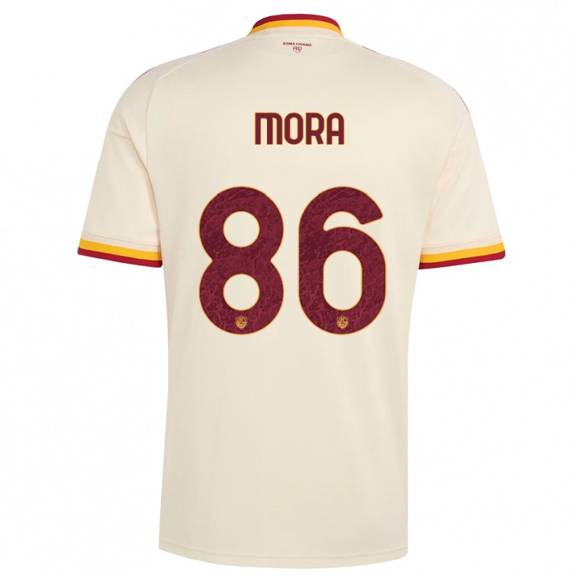Danxen Kinderen Rodrigo Mora #86 Champagne Rood Geel Uitshirt Uittenue 2026/27 T-Shirt