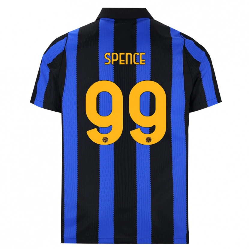 Danxen Kinderen Djed Spence #99 Zwart Blauw Geel Thuisshirt Thuistenue 2026/27 T-Shirt