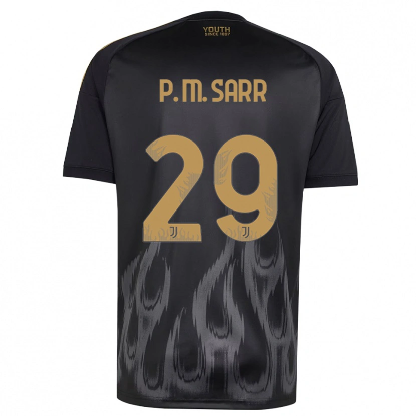 Danxen Kinderen Pape Matar Sarr #29 Zwart Bruin Thuisshirt Derde Tenue 2026/27 T-Shirt