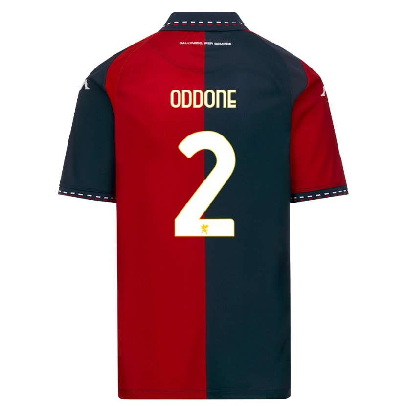 Danxen Kinderen Riccardo Oddone #2 Rood Zwart Wit Thuisshirt Thuistenue 2026/27 T-Shirt