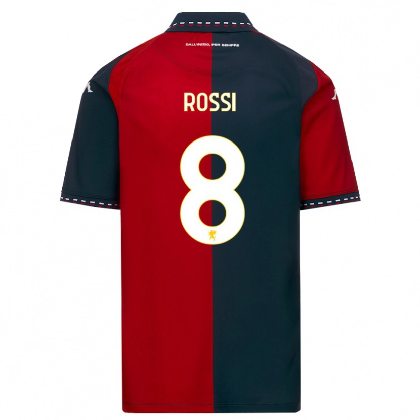 Danxen Kinderen Gianluca Rossi #8 Rood Zwart Wit Thuisshirt Thuistenue 2026/27 T-Shirt