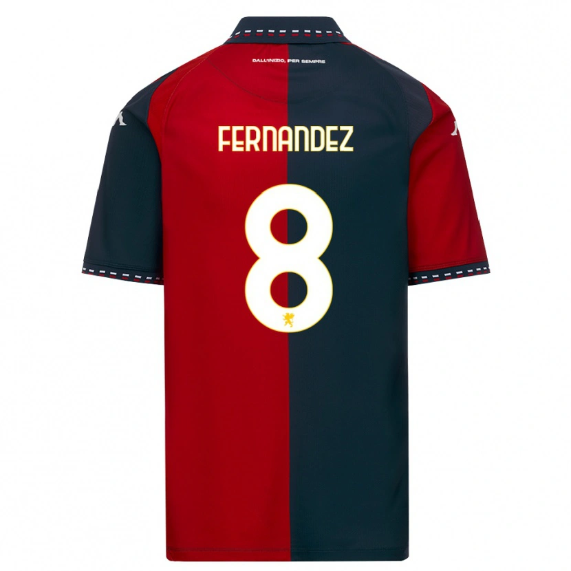 Danxen Kinderen Maria Fernandez #8 Rood Zwart Wit Thuisshirt Thuistenue 2026/27 T-Shirt