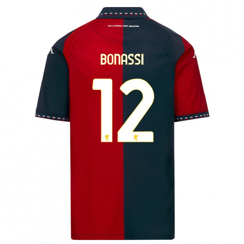 Danxen Kinderen Lorenzo Bonassi #12 Rood Zwart Wit Thuisshirt Thuistenue 2026/27 T-Shirt