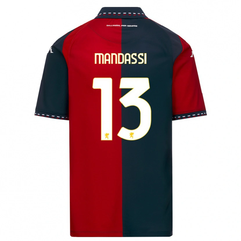 Danxen Kinderen Amir Mandassi #13 Rood Zwart Wit Thuisshirt Thuistenue 2026/27 T-Shirt