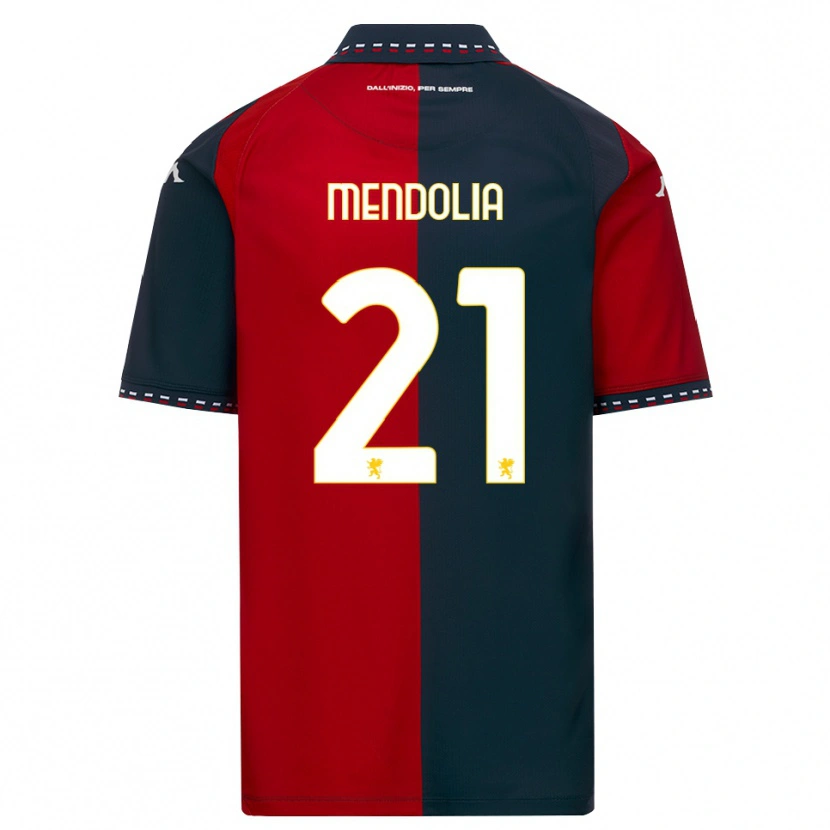 Danxen Kinderen Mattia Mendolia #21 Rood Zwart Wit Thuisshirt Thuistenue 2026/27 T-Shirt