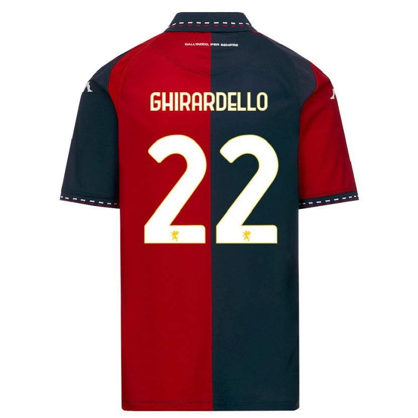 Danxen Kinderen Tommaso Ghirardello #22 Rood Zwart Wit Thuisshirt Thuistenue 2026/27 T-Shirt