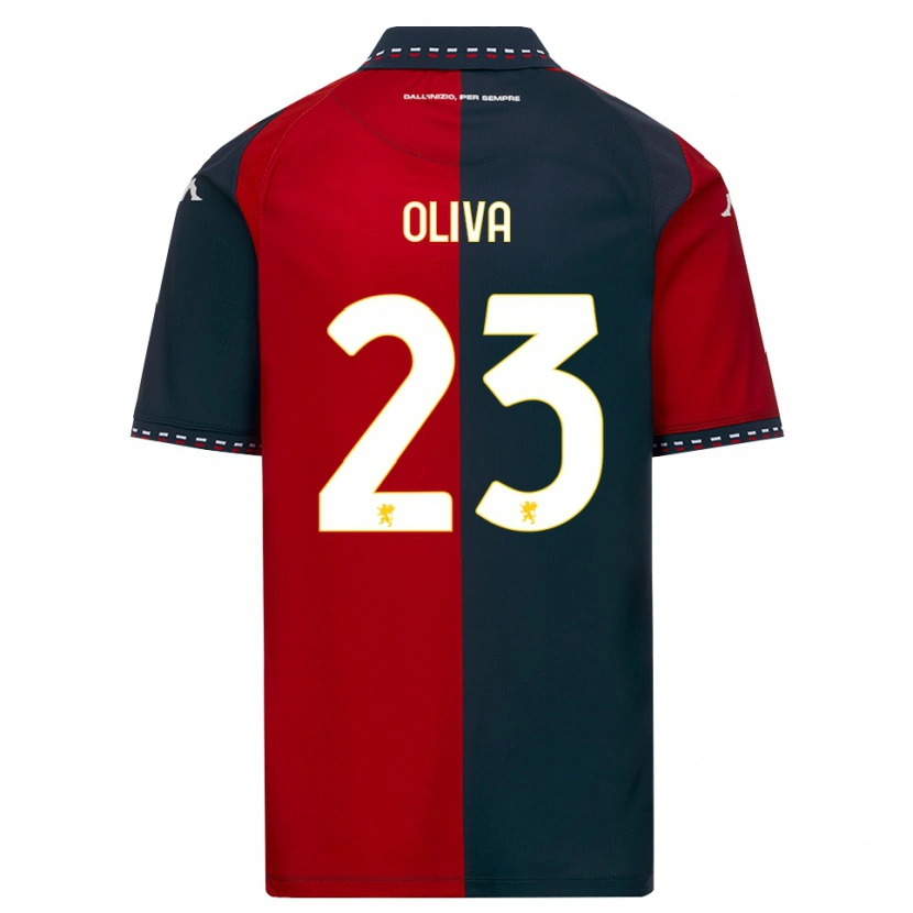 Danxen Kinderen Eleonora Oliva #23 Rood Zwart Wit Thuisshirt Thuistenue 2026/27 T-Shirt