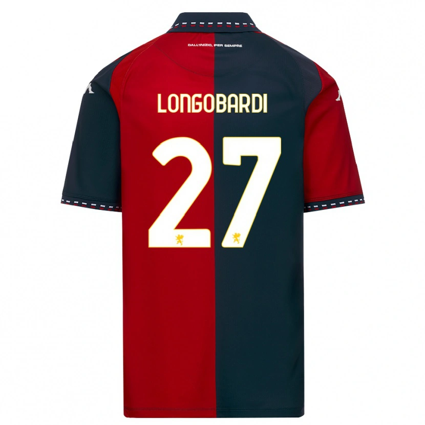 Danxen Kinderen Giovanni Longobardi #27 Rood Zwart Wit Thuisshirt Thuistenue 2026/27 T-Shirt