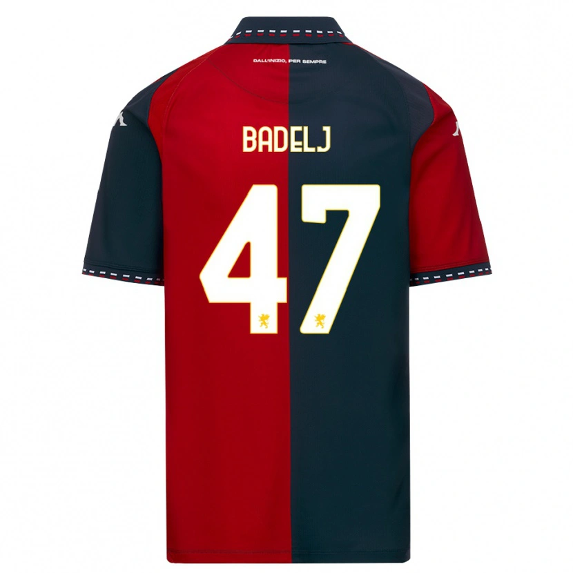 Danxen Kinderen Milan Badelj #47 Rood Zwart Wit Thuisshirt Thuistenue 2026/27 T-Shirt