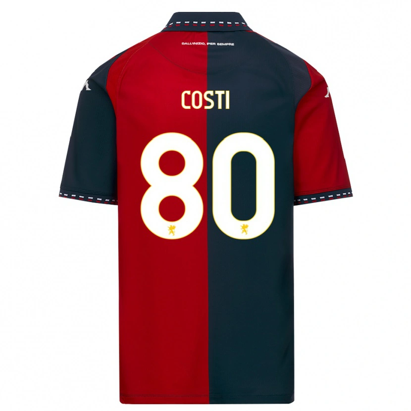Danxen Kinderen Fabiana Costi #80 Rood Zwart Wit Thuisshirt Thuistenue 2026/27 T-Shirt