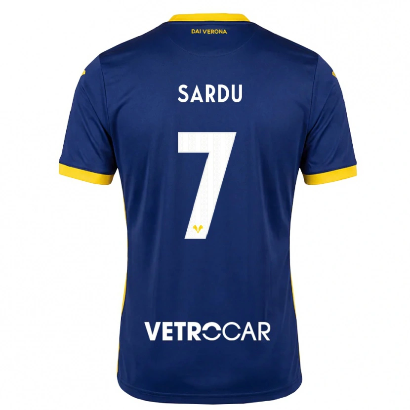 Danxen Kinderen Rosella Sardu #7 Koninklijk Blauw Geel Wit Thuisshirt Thuistenue 2026/27 T-Shirt