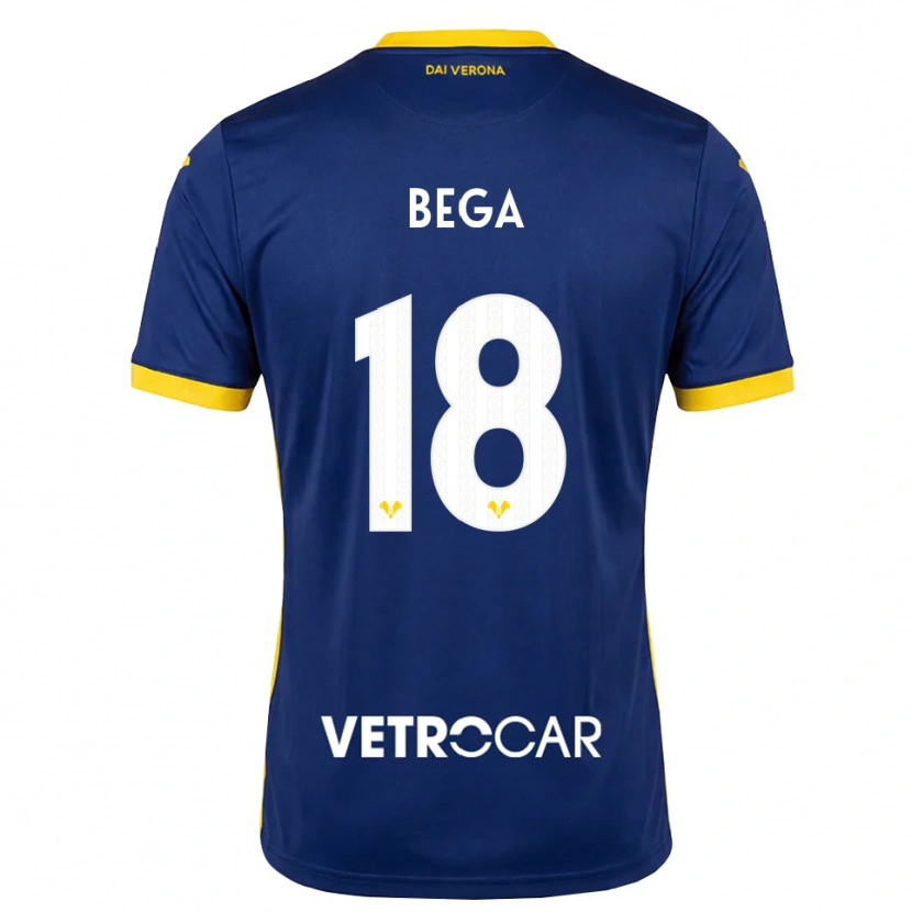 Danxen Kinderen Leorat Bega #18 Koninklijk Blauw Geel Wit Thuisshirt Thuistenue 2026/27 T-Shirt