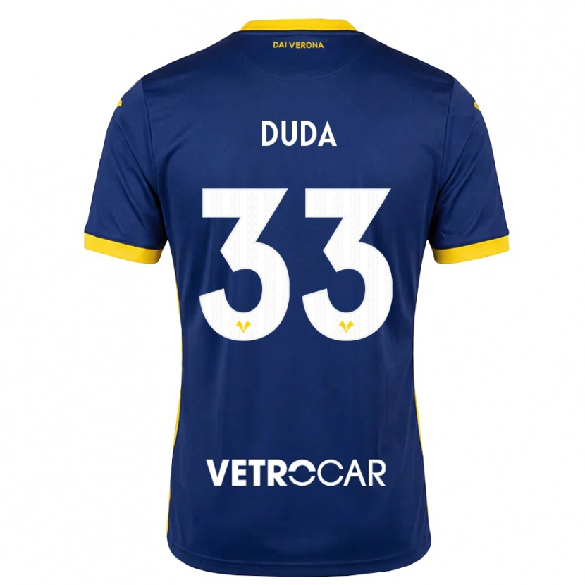 Danxen Kinderen Ondrej Duda #33 Koninklijk Blauw Geel Wit Thuisshirt Thuistenue 2026/27 T-Shirt