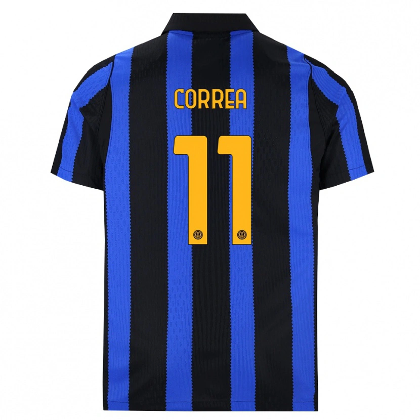 Danxen Kinderen Joaquin Correa #11 Zwart Blauw Geel Thuisshirt Thuistenue 2026/27 T-Shirt