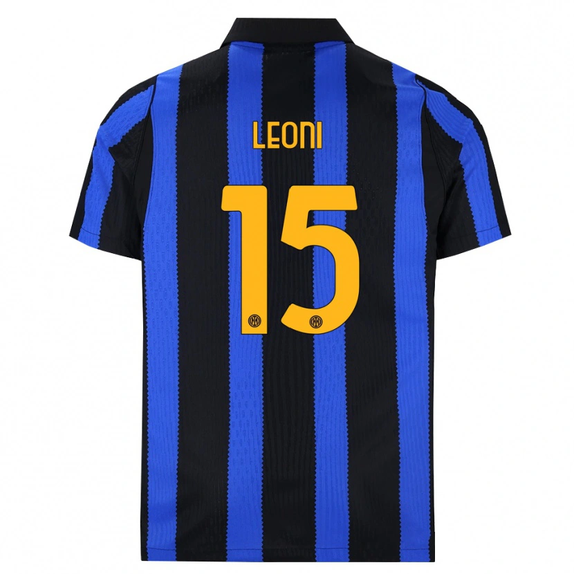 Danxen Kinderen Luca Leoni #15 Zwart Blauw Geel Thuisshirt Thuistenue 2026/27 T-Shirt