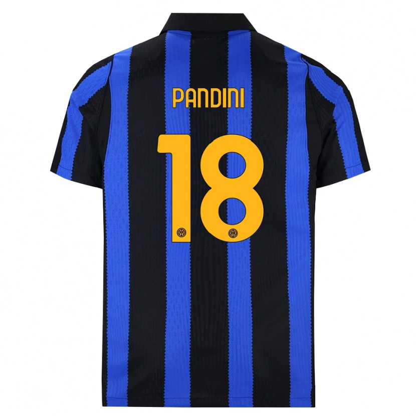 Danxen Kinderen Marta Pandini #18 Zwart Blauw Geel Thuisshirt Thuistenue 2026/27 T-Shirt