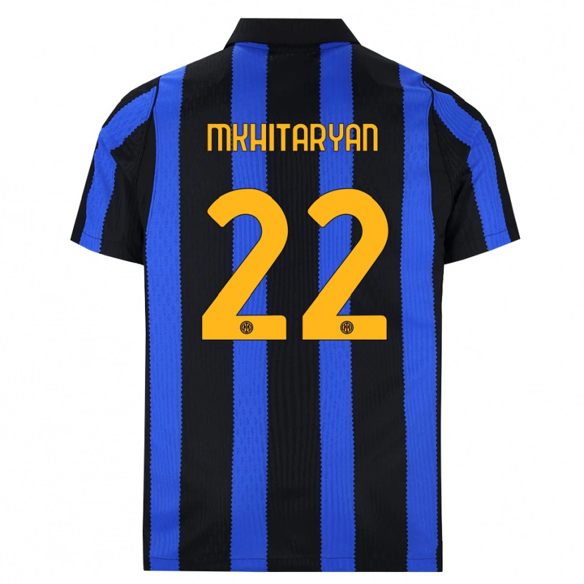 Danxen Kinderen Henrikh Mkhitaryan #22 Zwart Blauw Geel Thuisshirt Thuistenue 2026/27 T-Shirt