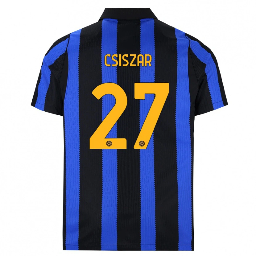 Danxen Kinderen Henrietta Csiszar #27 Zwart Blauw Geel Thuisshirt Thuistenue 2026/27 T-Shirt