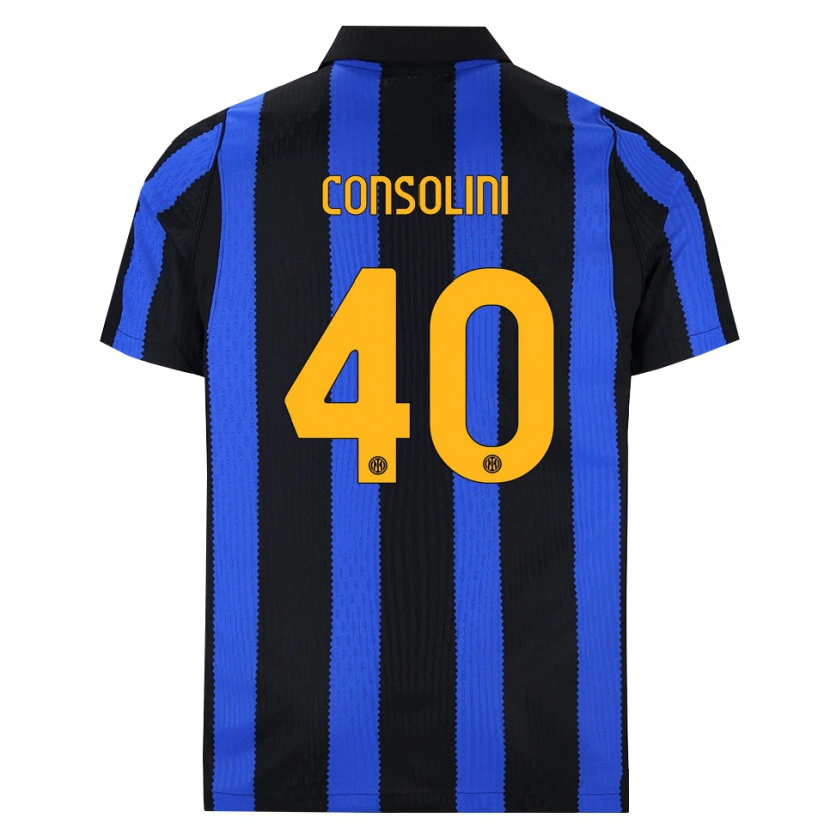 Danxen Kinderen Lidia Consolini #40 Zwart Blauw Geel Thuisshirt Thuistenue 2026/27 T-Shirt