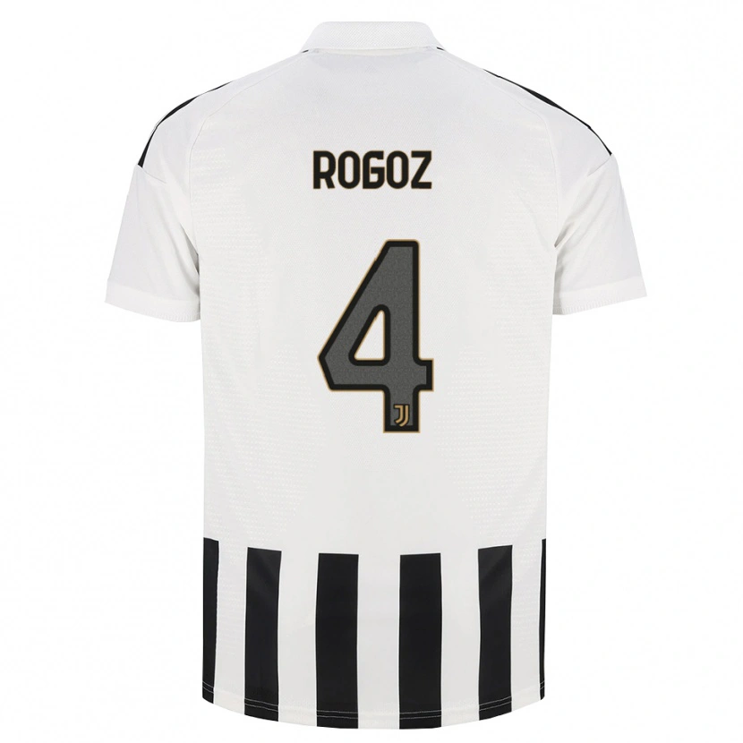 Danxen Kinderen Nicolas Rogoz #4 Zwart Wit Bruin Thuisshirt Thuistenue 2026/27 T-Shirt