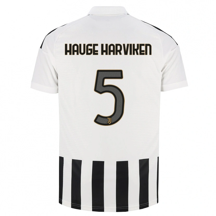 Danxen Kinderen Mathilde Hauge Harviken #5 Zwart Wit Bruin Thuisshirt Thuistenue 2026/27 T-Shirt