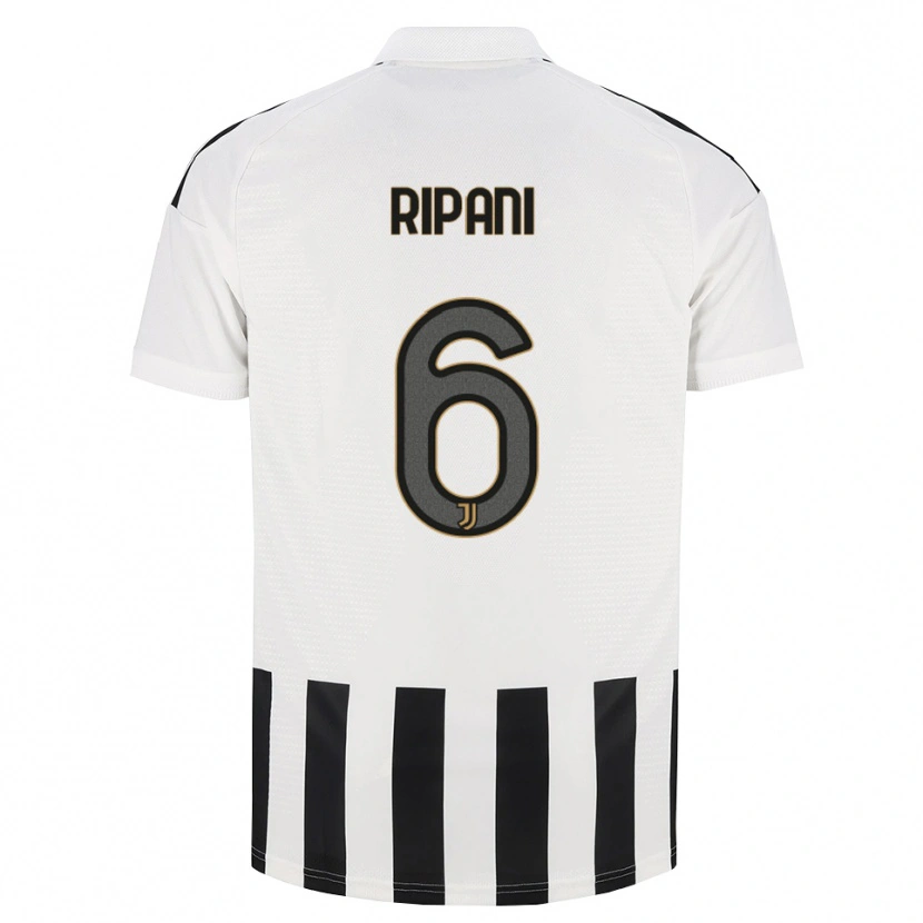 Danxen Kinderen Diego Ripani #6 Zwart Wit Bruin Thuisshirt Thuistenue 2026/27 T-Shirt