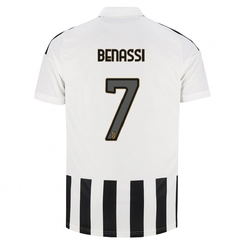 Danxen Kinderen Federico Benassi #7 Zwart Wit Bruin Thuisshirt Thuistenue 2026/27 T-Shirt