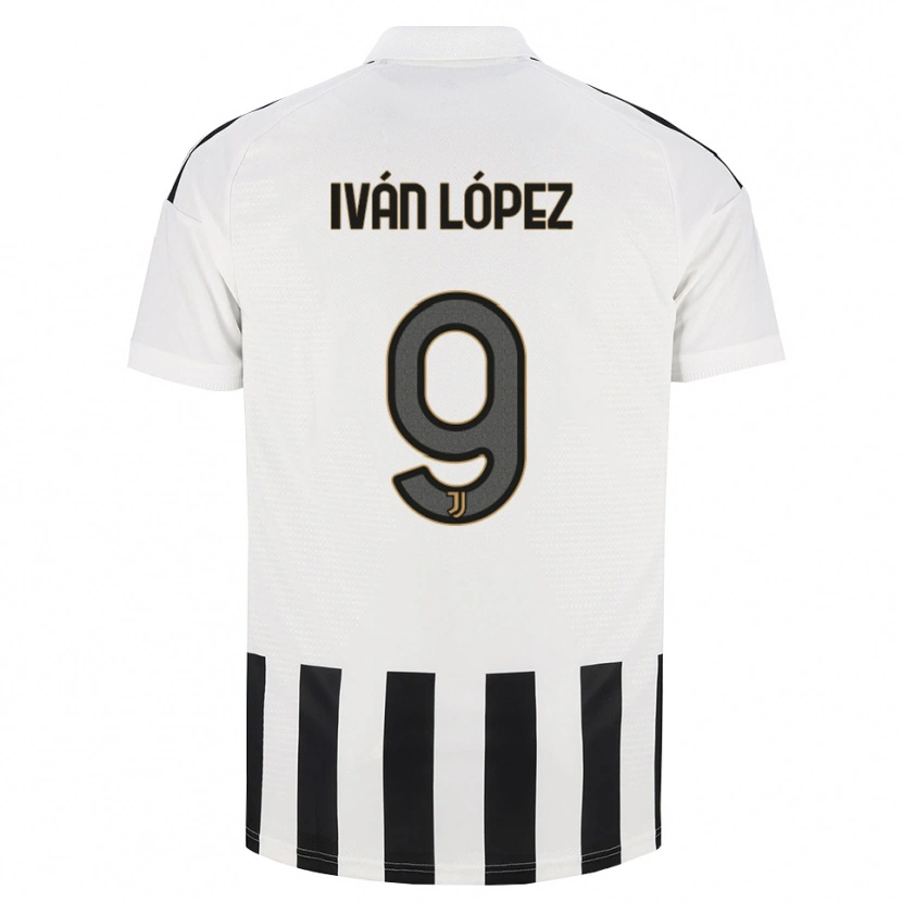 Danxen Kinderen Iván López #9 Zwart Wit Bruin Thuisshirt Thuistenue 2026/27 T-Shirt