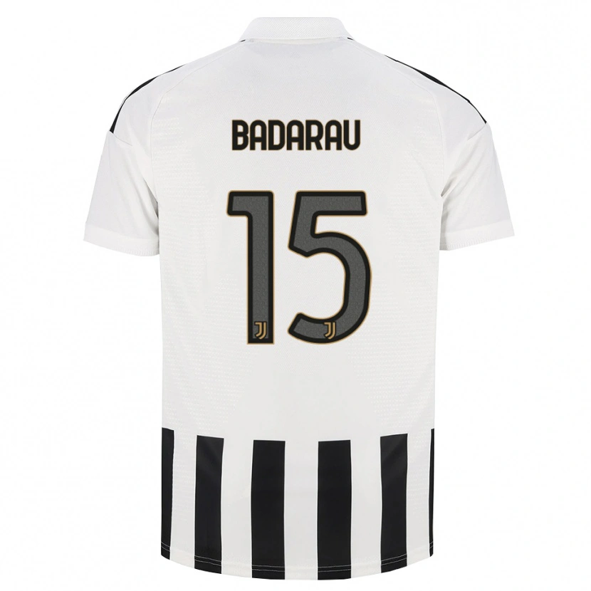 Danxen Kinderen Fabio Bădărău #15 Zwart Wit Bruin Thuisshirt Thuistenue 2026/27 T-Shirt