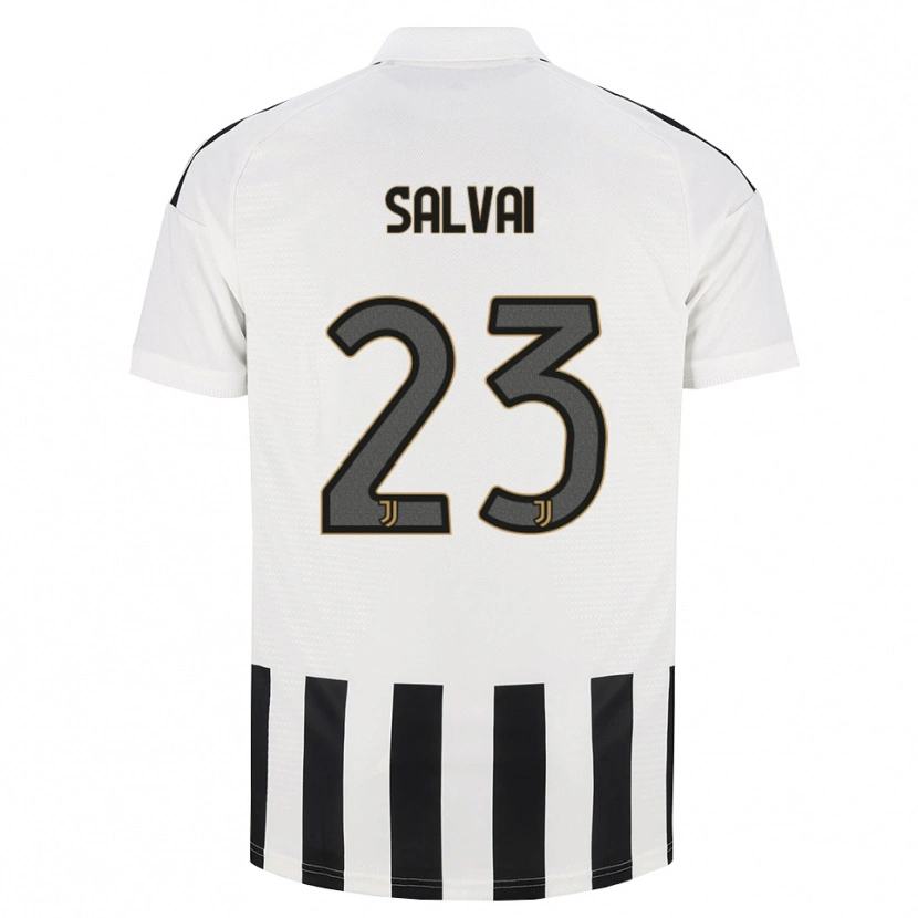 Danxen Kinderen Cecilia Salvai #23 Zwart Wit Bruin Thuisshirt Thuistenue 2026/27 T-Shirt