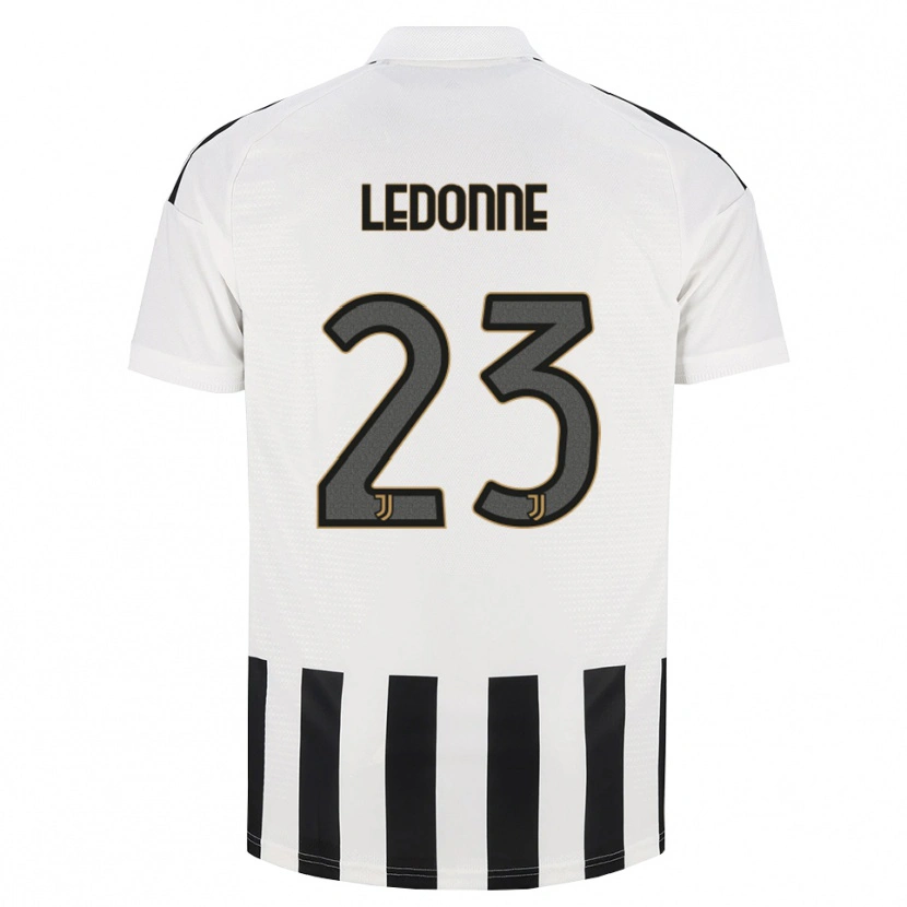 Danxen Kinderen Nicolo Ledonne #23 Zwart Wit Bruin Thuisshirt Thuistenue 2026/27 T-Shirt