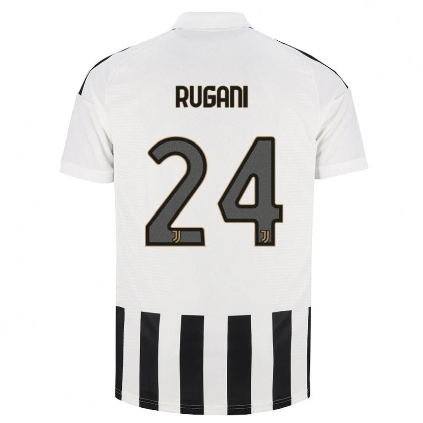 Danxen Kinderen Daniele Rugani #24 Zwart Wit Bruin Thuisshirt Thuistenue 2026/27 T-Shirt